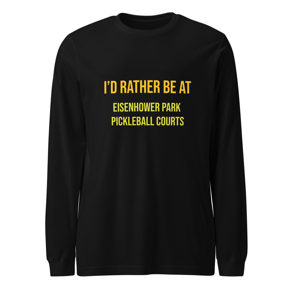 Eisenhower Park - Unisex Long Sleeve Black Tee