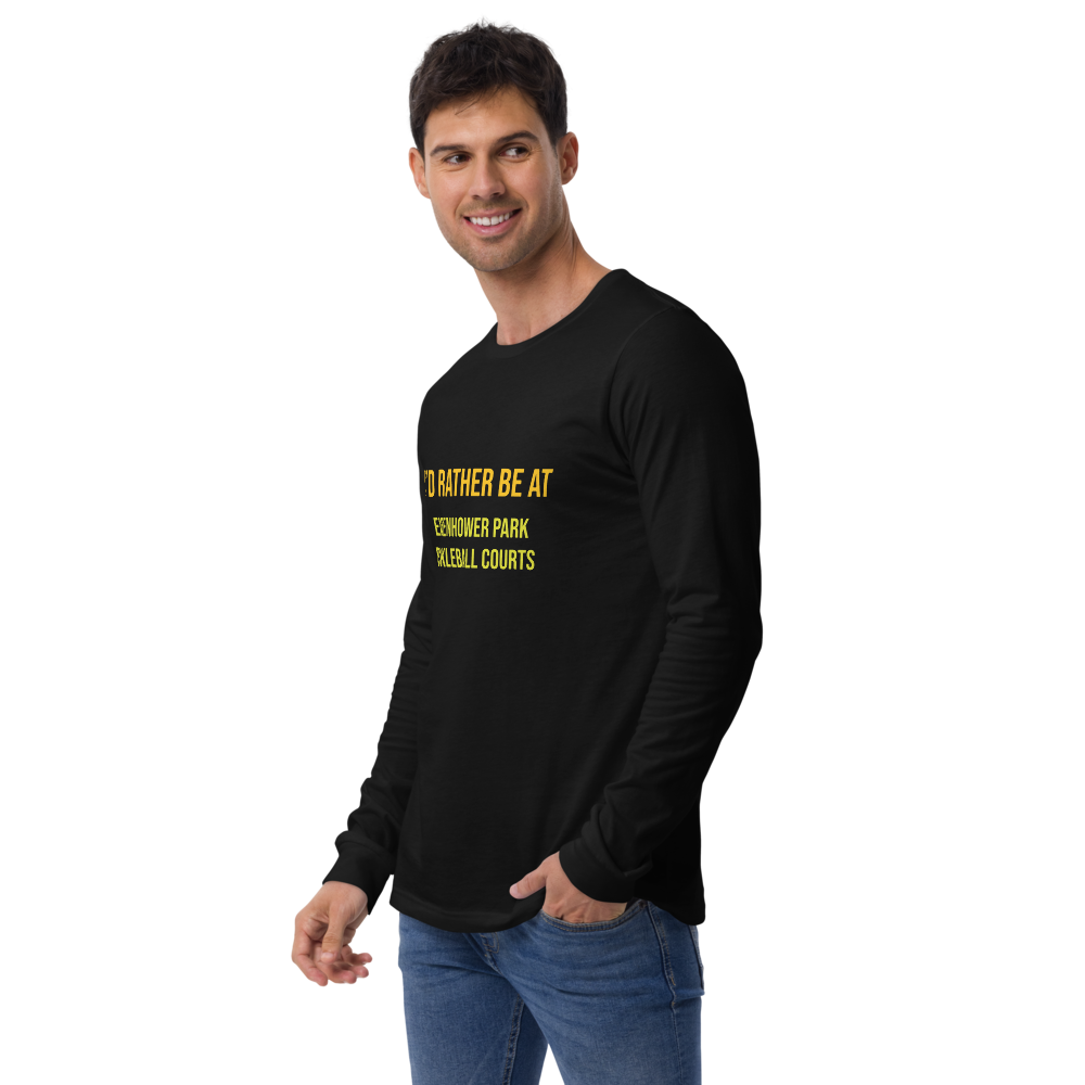 Eisenhower Park - Unisex Long Sleeve Black Tee