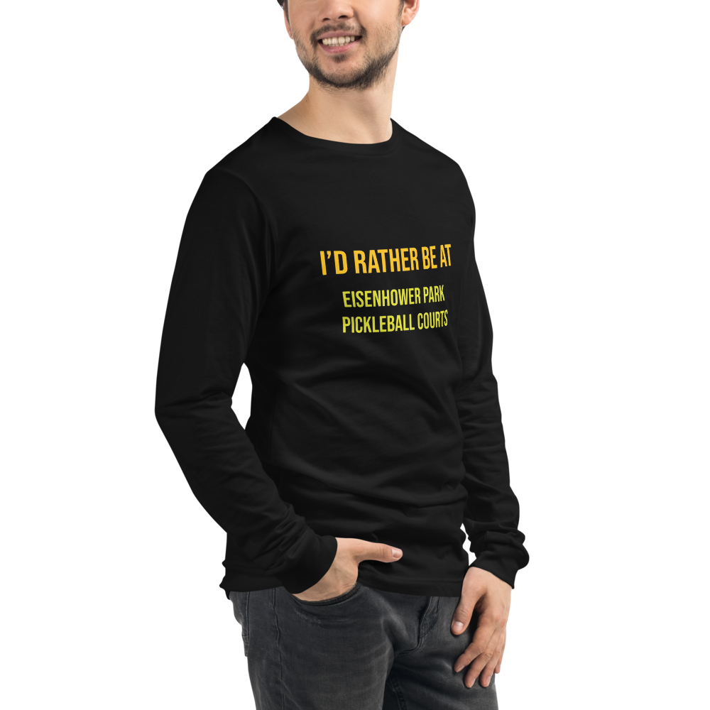 Eisenhower Park - Unisex Long Sleeve Black Tee