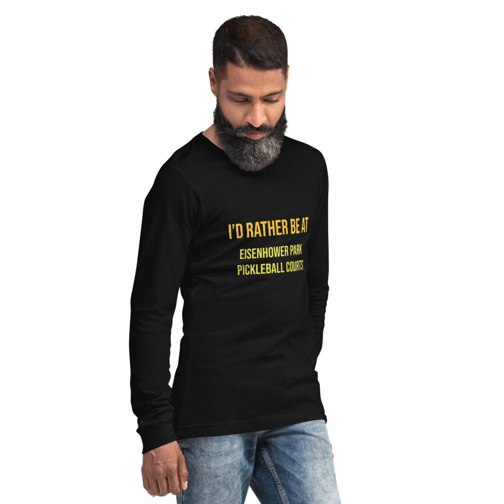 Eisenhower Park - Unisex Long Sleeve Black Tee